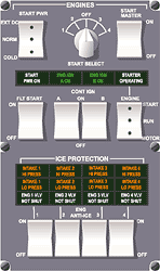 BAe 146 engine panel